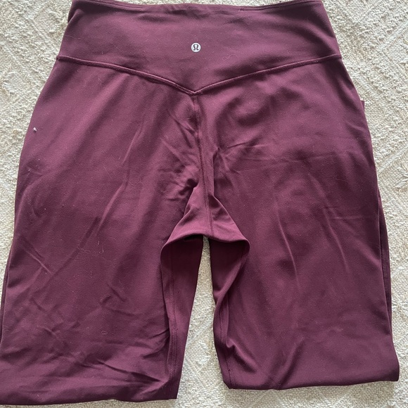 Lululemon Align Jogger 28” Size 10 Burgundy Bay High Rise Nulu Soft Yoga Pants - Picture 6 of 9